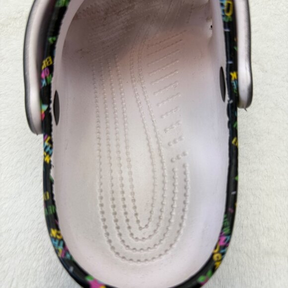 Crocs Sandals New Kids On The Block Edition Black White with NKOTB Croc Charms - Picture 7 of 10